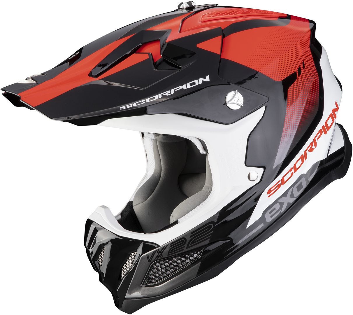 Scorpion VX-22 Air Attis Casco Motocross nero/rosso L (59/60) Figura 1