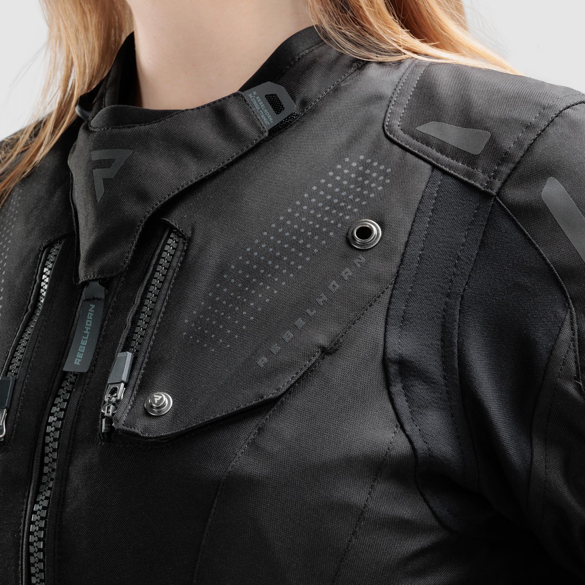 Rebelhorn Hiker 4 waterproof Ladies Motorcycle Textile Jacket black L Figure 13