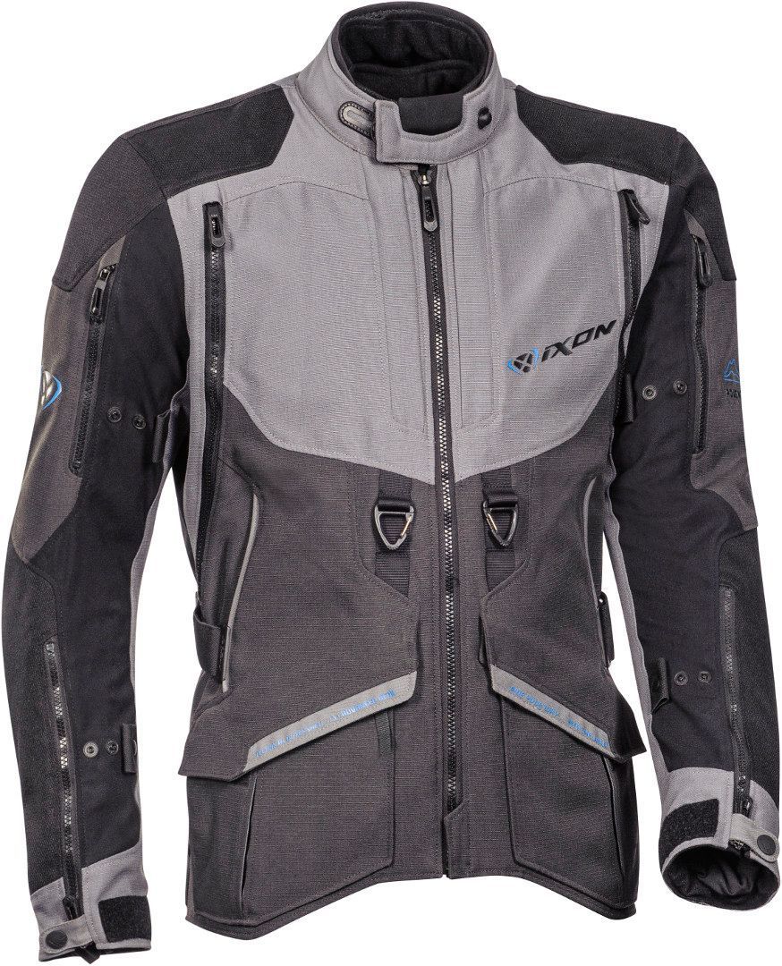 Ixon Ragnar Motorcycle Textile Jacket black/grey/blue M Figure 1