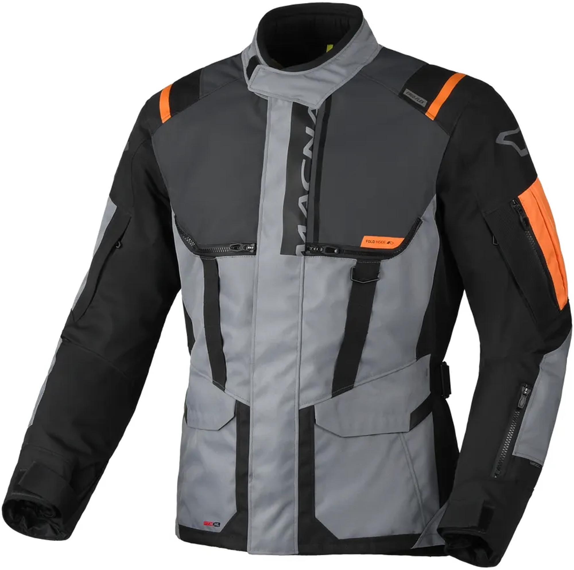 Macna Rancher 2.0 waterproof Motorcycle Textile Jacket grey/red M Figure 1