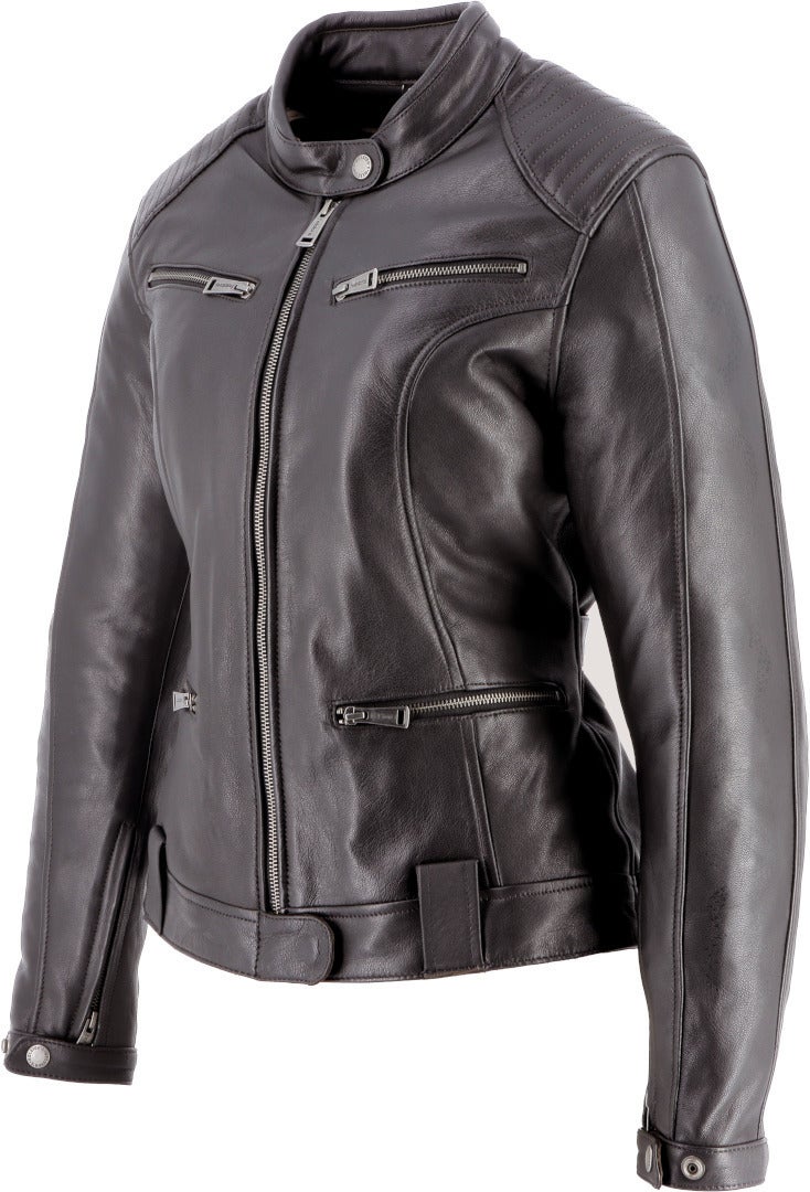 Helstons Vipere Damen Motorrad Lederjacke dunkelbraun XL Abbildung 3