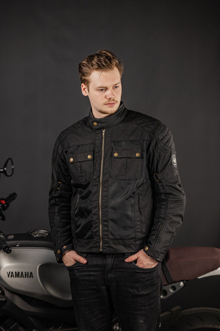 Merlin Shenstone Motorcycle Waxed Jacket black XXL Figure 8