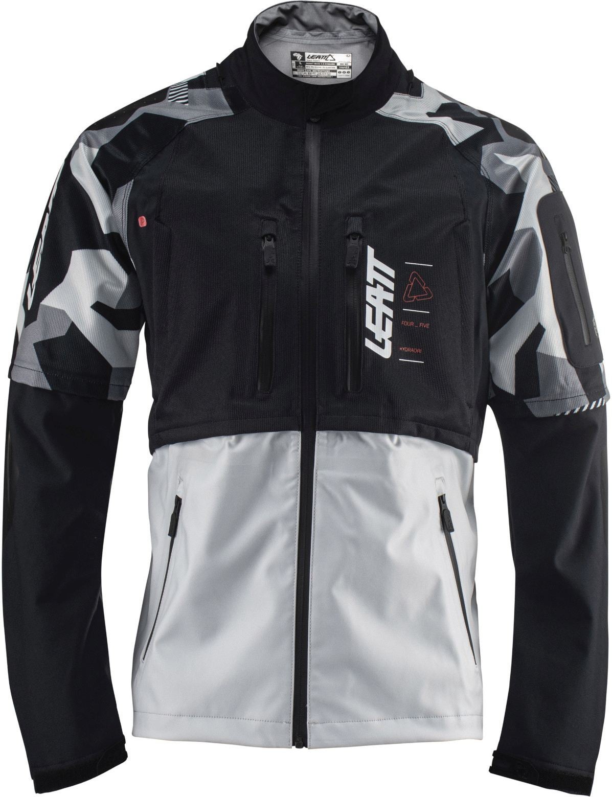 Leatt 4.5 HydraDri Waterproof Motocross Jacket black/grey XXL Figure 3