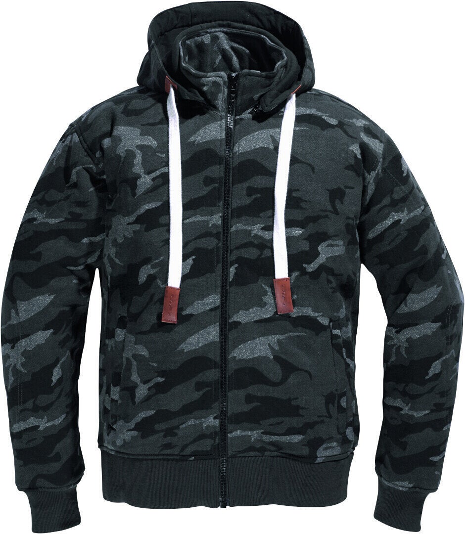 DIFI Downtown Camo Sweat à capuche zippé de moto 3XL Figure 1