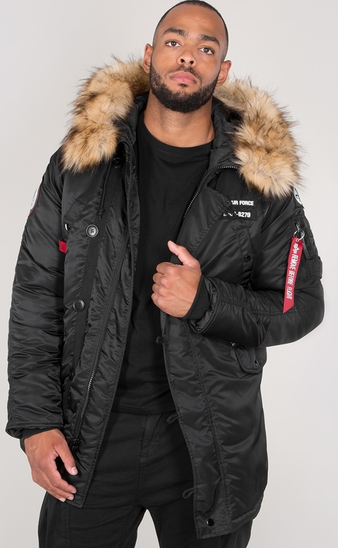 Alpha Industries N3B Airborne Jacke schwarz M Abbildung 1