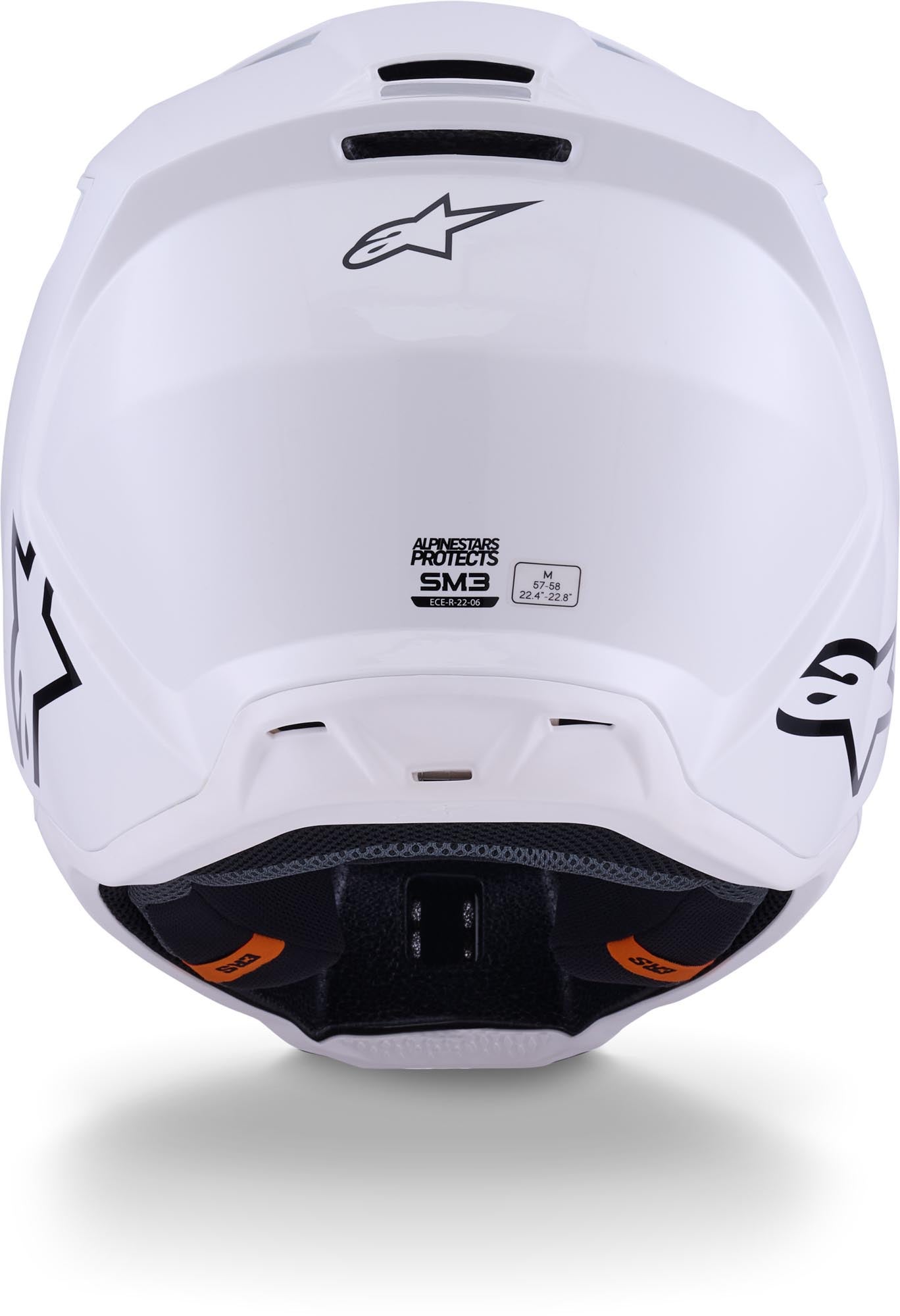 Alpinestars S-M3 Motocross Helm weiß M (57/58) Abbildung 4