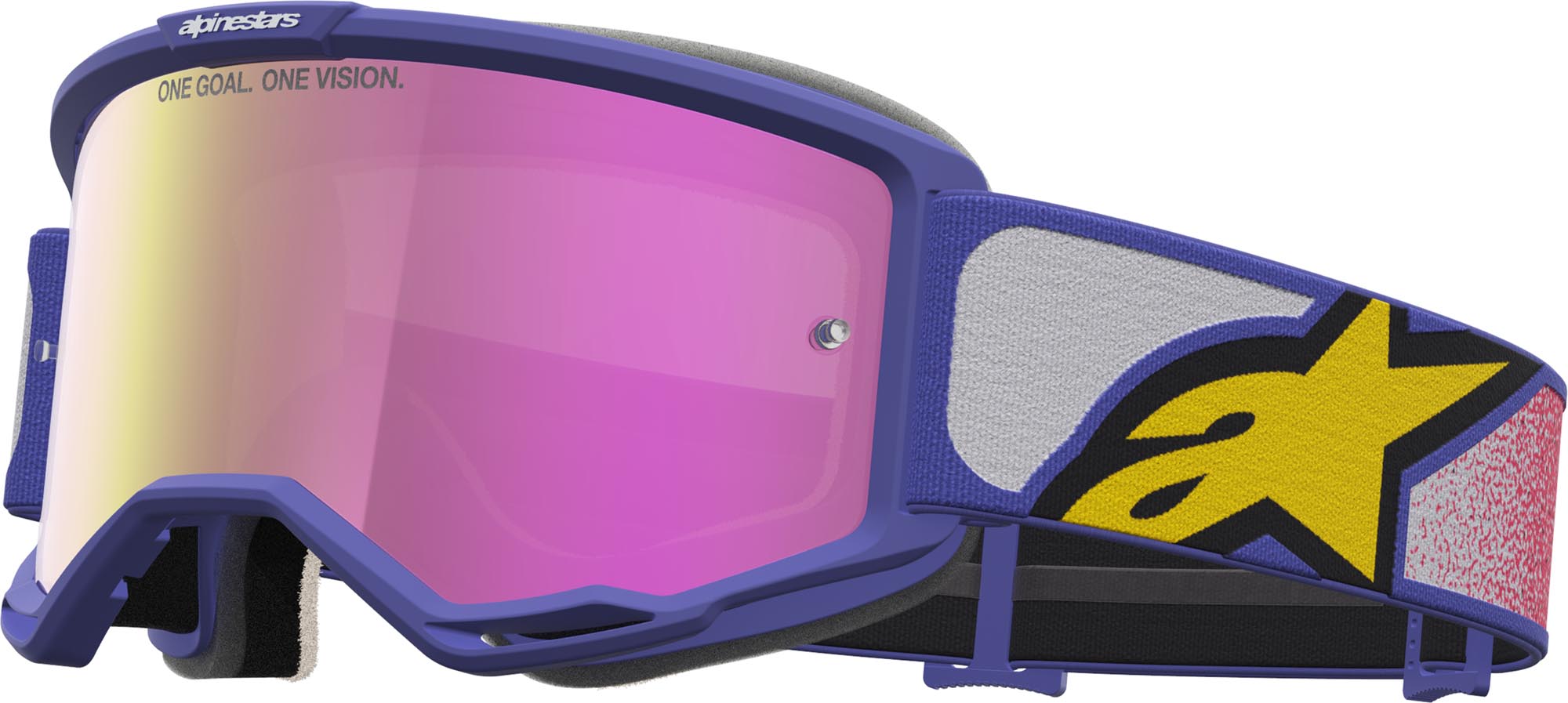 Alpinestars Vision 5 Drag Mirror Motocrossglasögon lila/röd Figur 1