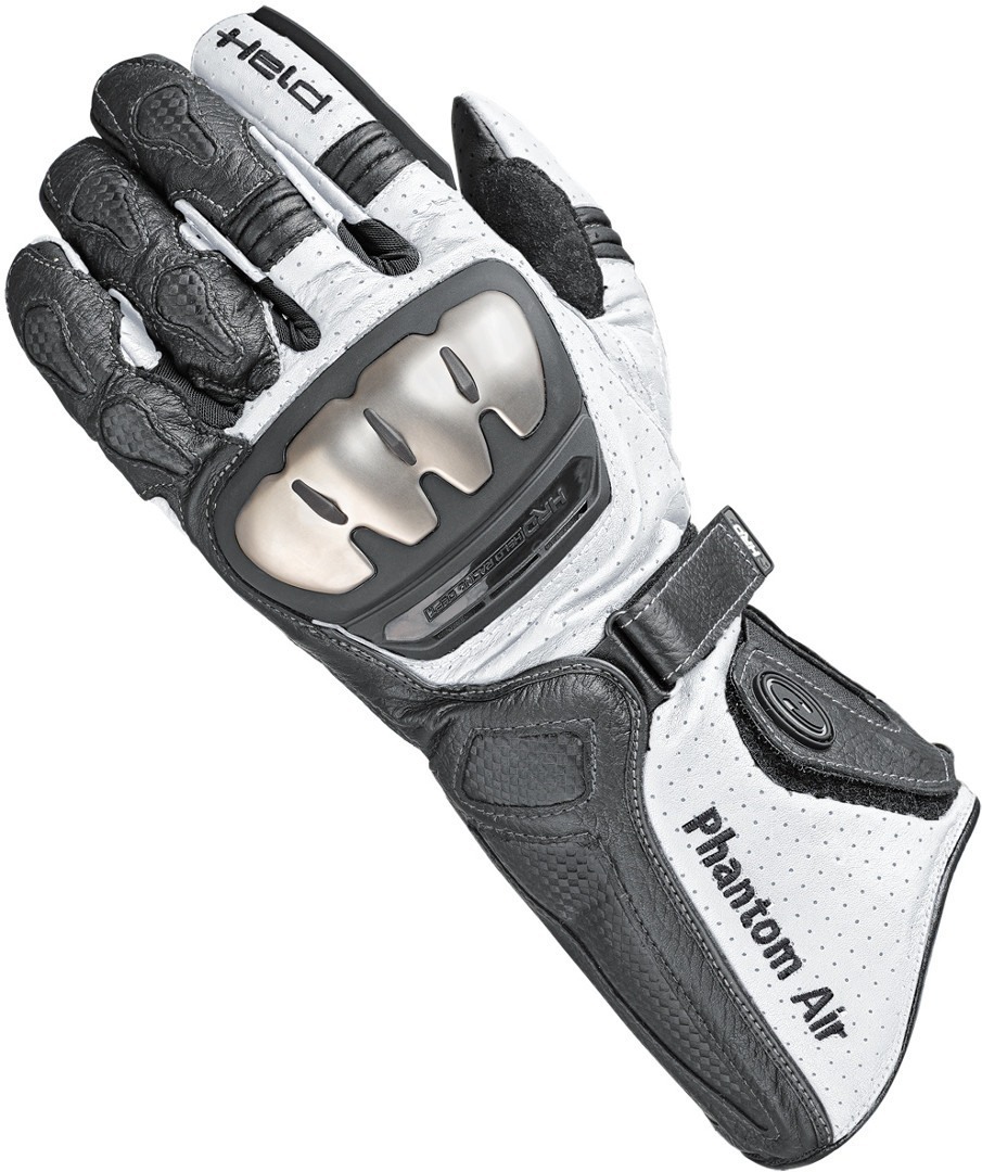 Held Phantom Air perforerede motorcykelhandsker Sort/hvid 9 Figur 1