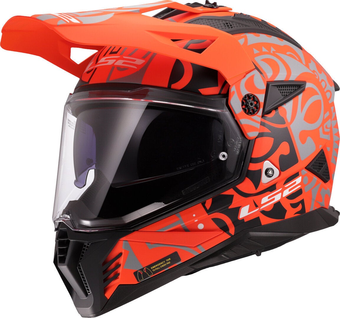 LS2 MX702 Pioneer II Rangi Cască de motocross Orange matt M (57/58) Figura 1