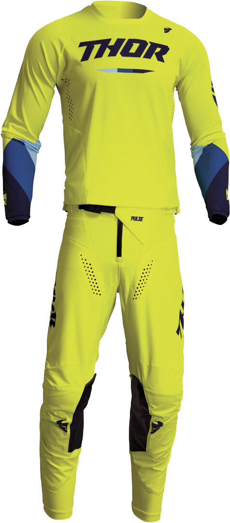 Thor Pulse Tactic Motorcross Jersey Lichtgroen M Figuur 3
