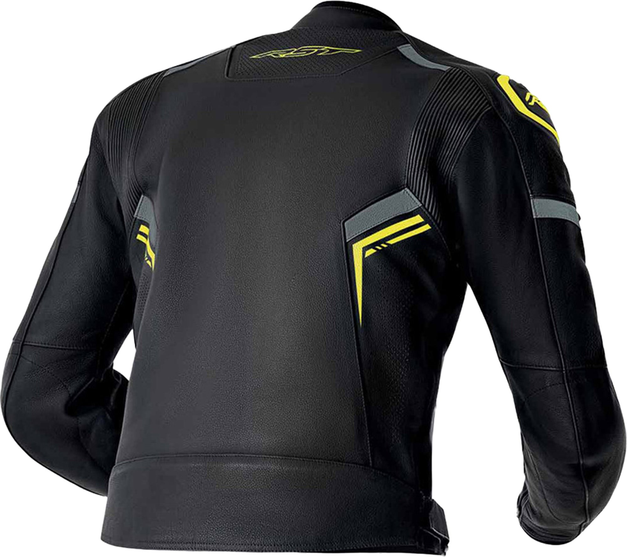 RST S1 D3O Chaqueta de cuero de motocicleta perforada negro/neón/amarillo 3XL Figura 2