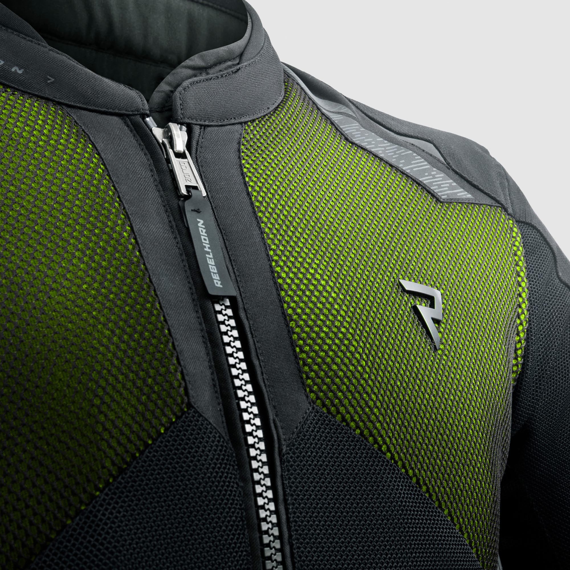 Side view of Rebelhorn Jax waterproof Motorcycle Textile Jacket