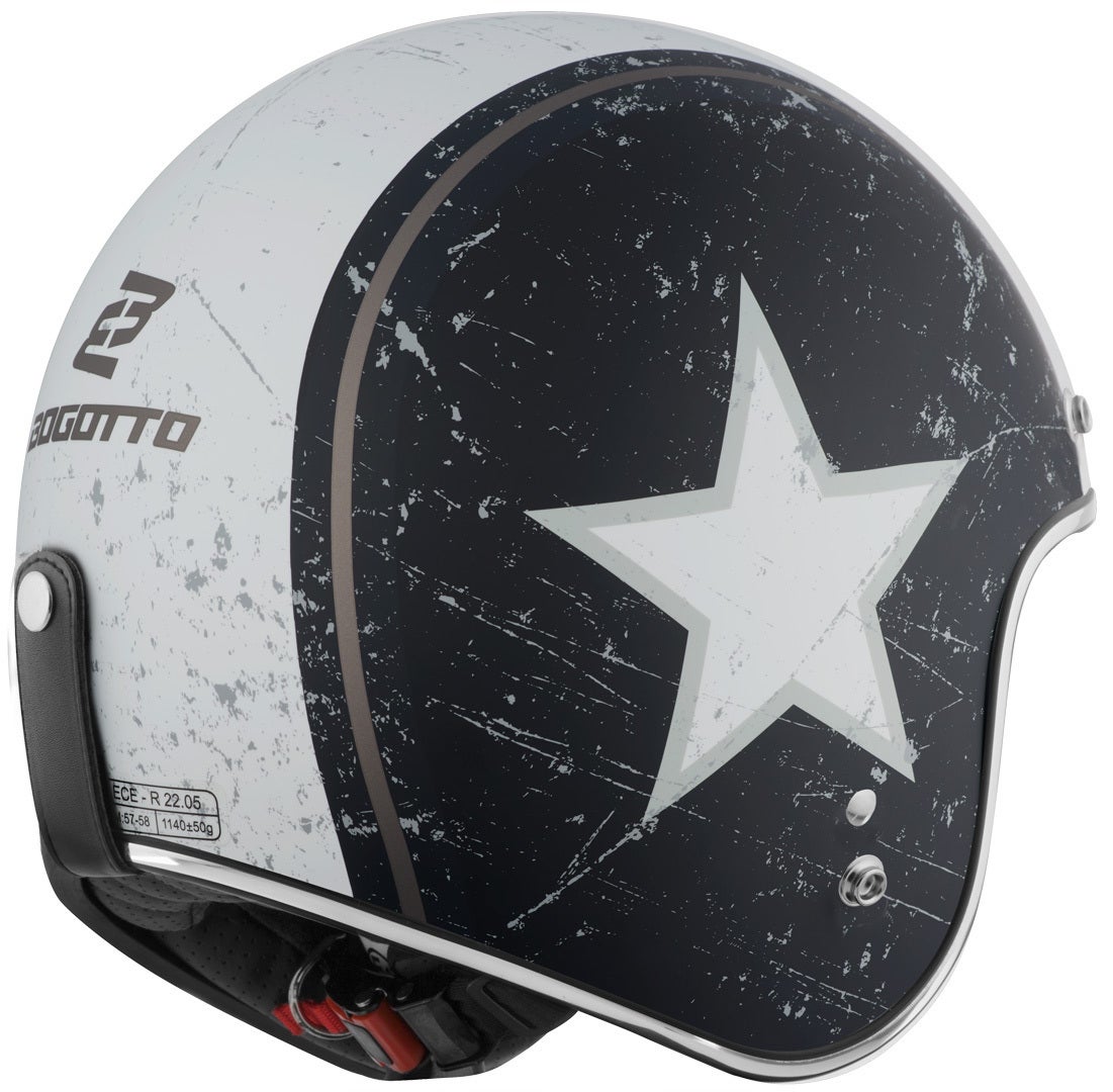 Bogotto V541 Rebel Cască cu reacție alb/negru S Figura 3
