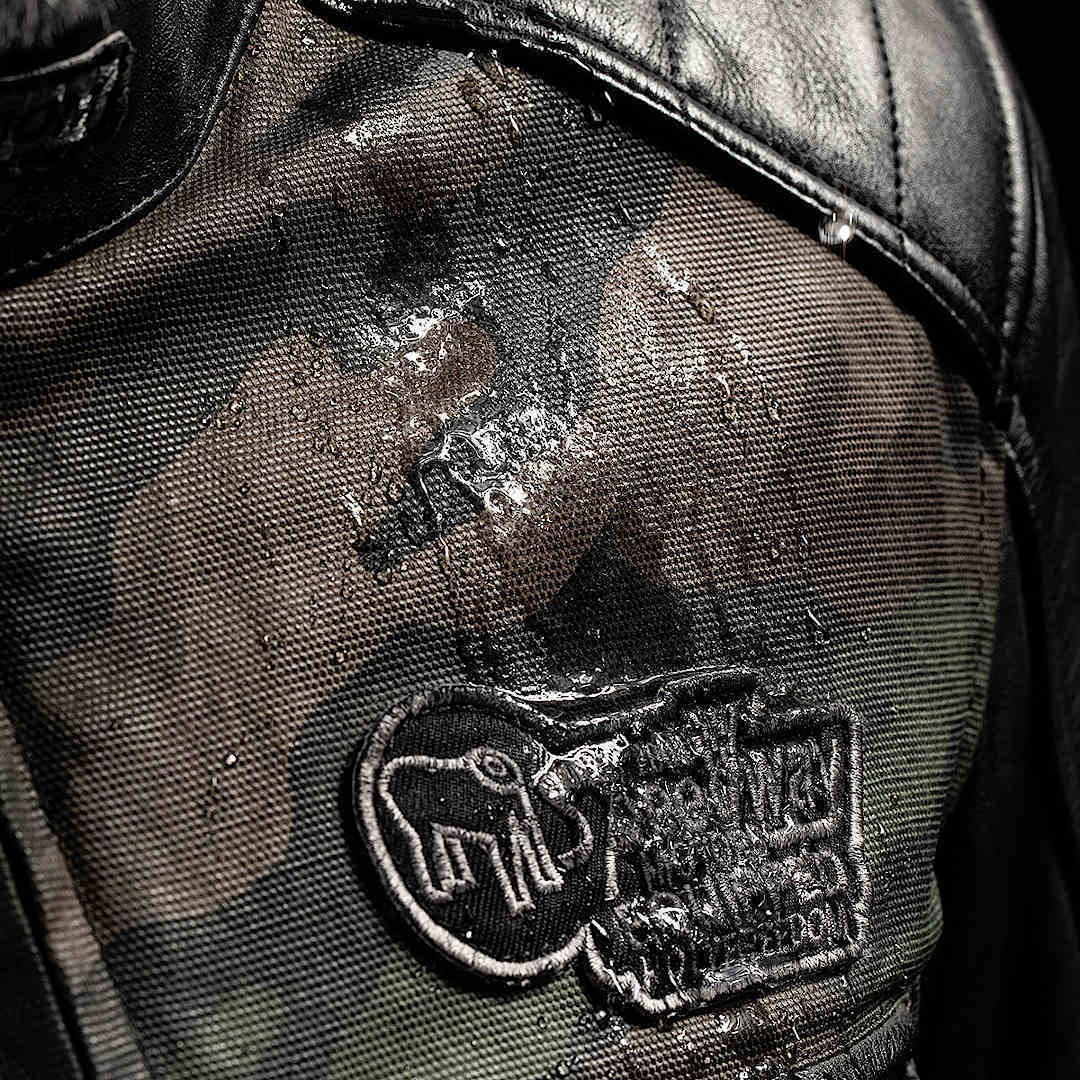HolyFreedom Zero Camo Motorrad Lederjacke L Abbildung 9