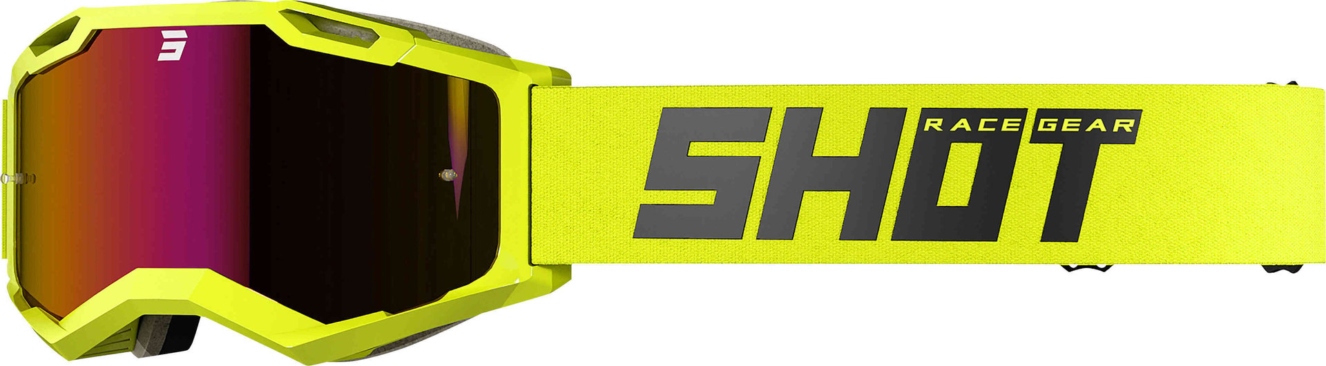 Shot Iris 2.0 Solid Ochelari de motocross galben Figura 1