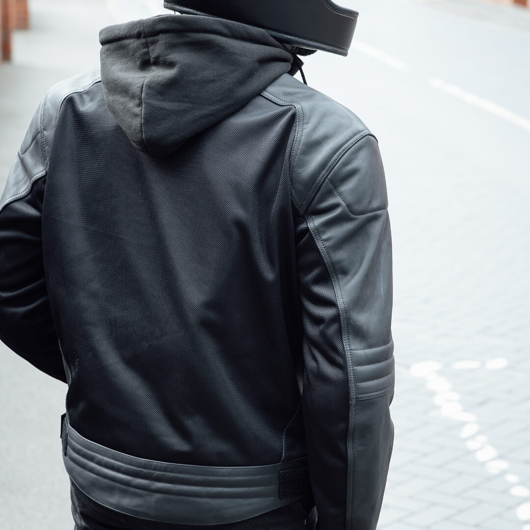 Side view of Merlin Rigger D3O Mesh Motorcycle Textile Jacket
