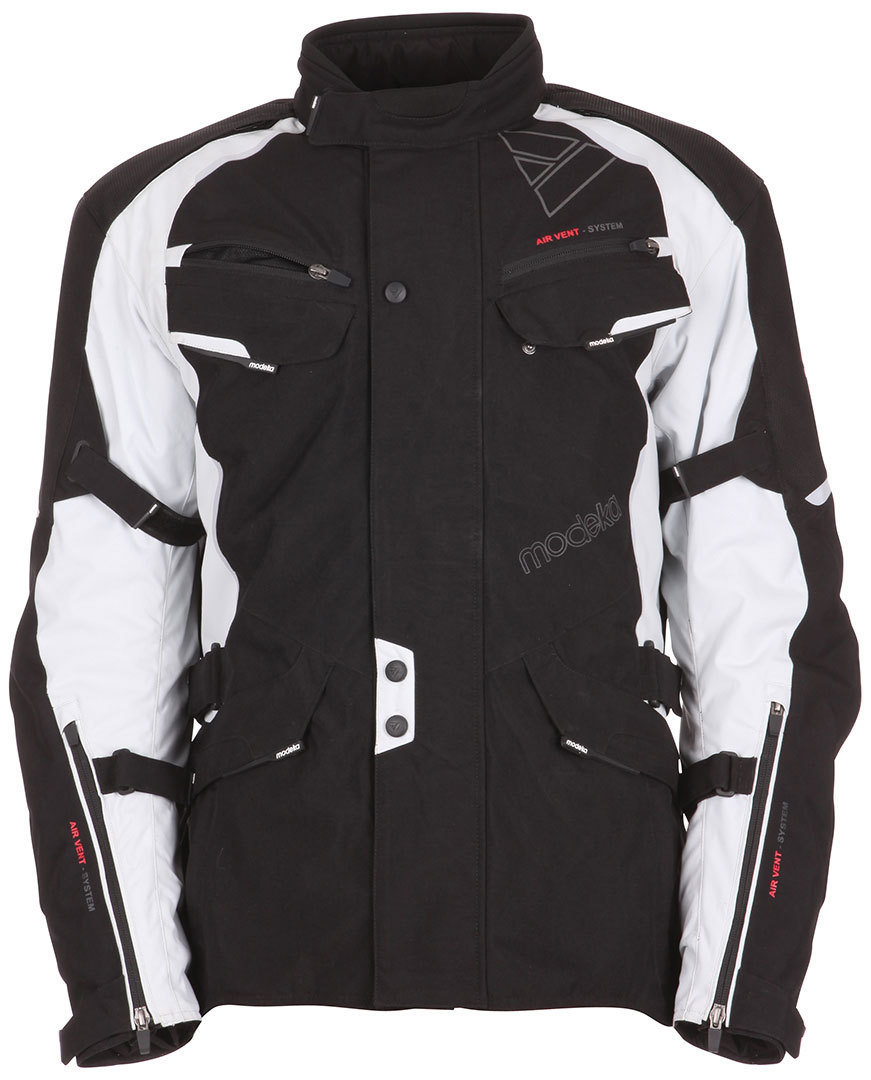 Modeka Karoo Textiljacke schwarz/hellgrau 4XL Abbildung 1