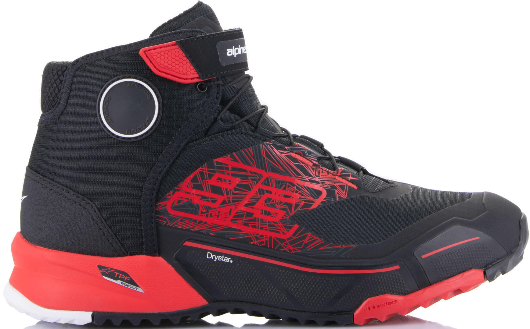 Alpinestars MM93 CR-X Drystar Motorcykel sko sort/rød 9,5 (42,5) Figur 5