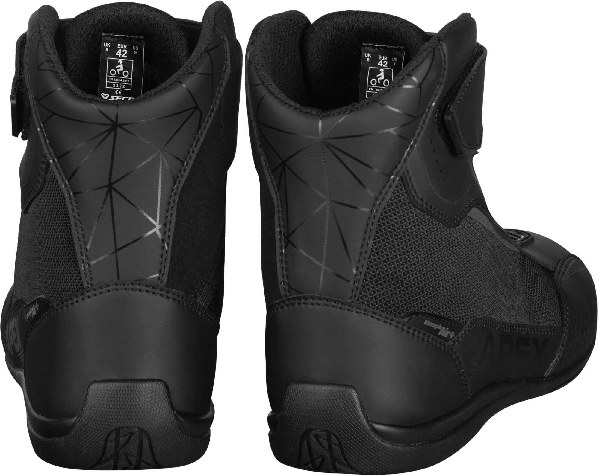Seca Apex Pro Sapatos de motocicleta preto 44 Figura 4
