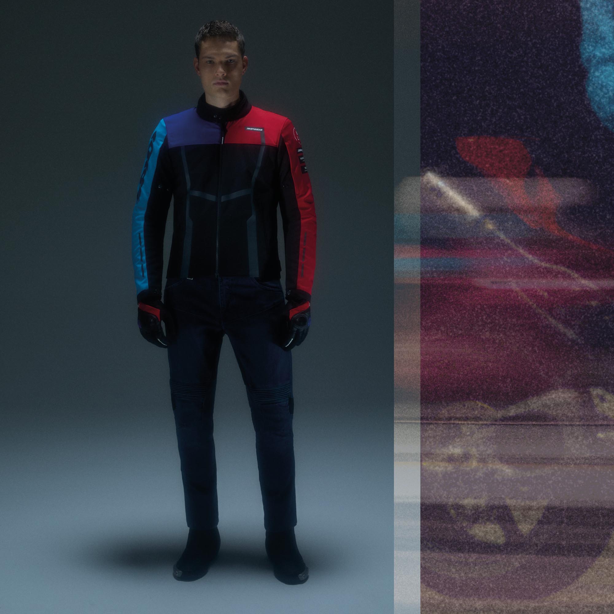 Spidi Motojoy Motorcycle Textile Jacket black/red/blue S Figure 6
