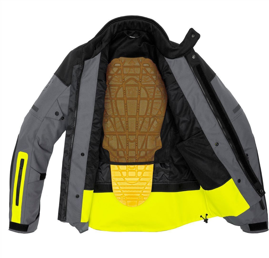 Spidi Traveller 3 H2Out Motorcycle Textile Jacket black/yellow 3XL Figure 3