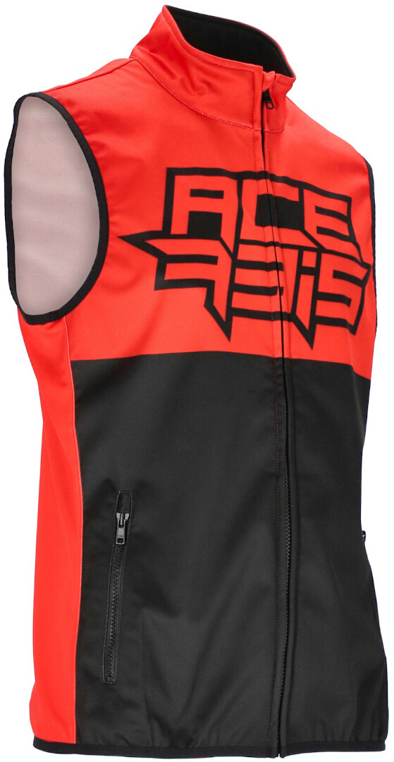Acerbis Linear Softshell vandtæt Motocross Vest sort/rød 3XL Figur 1