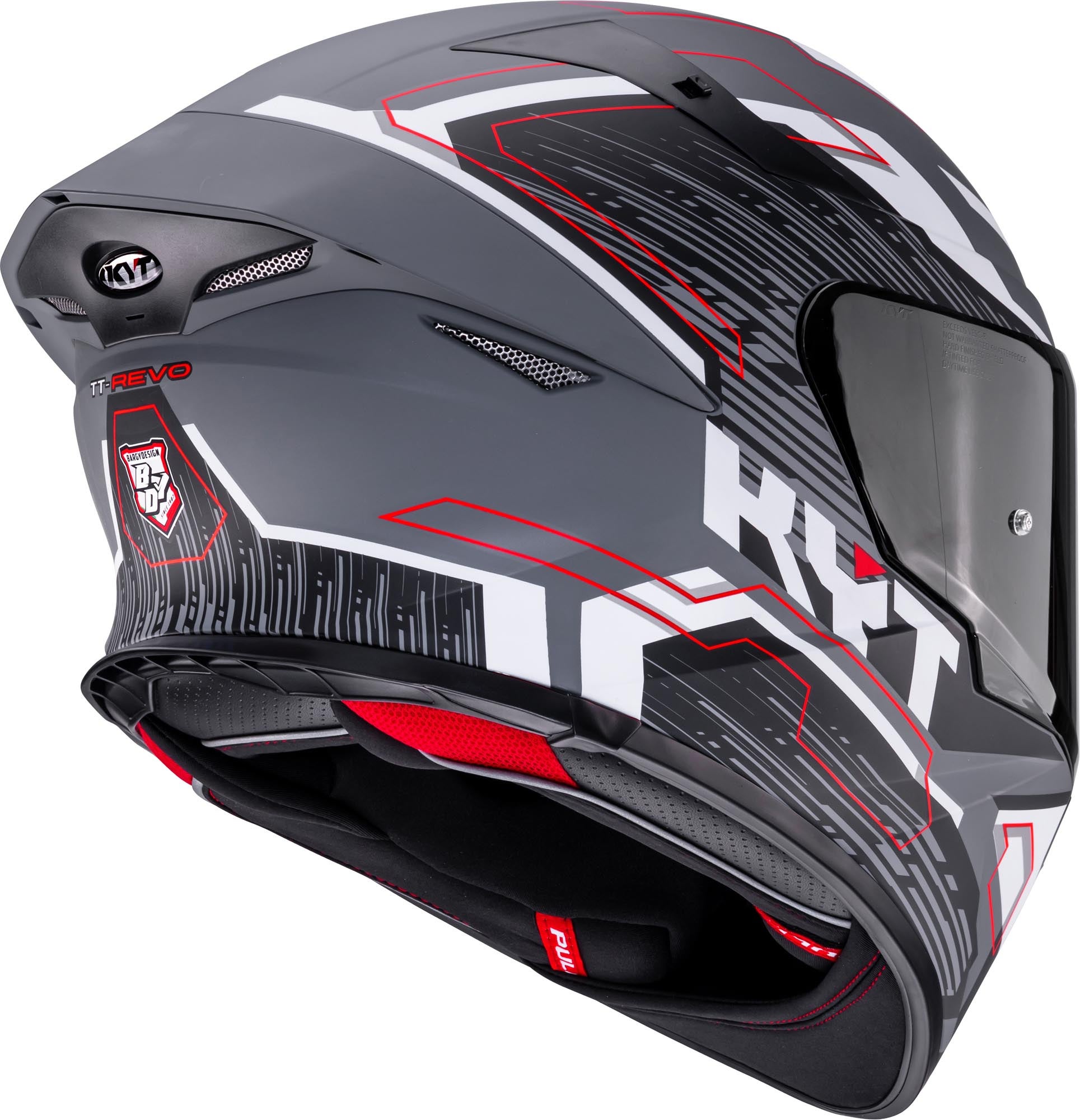 KYT TT-Revo Speeding Helmet grey matt XXL (63) Figure 5