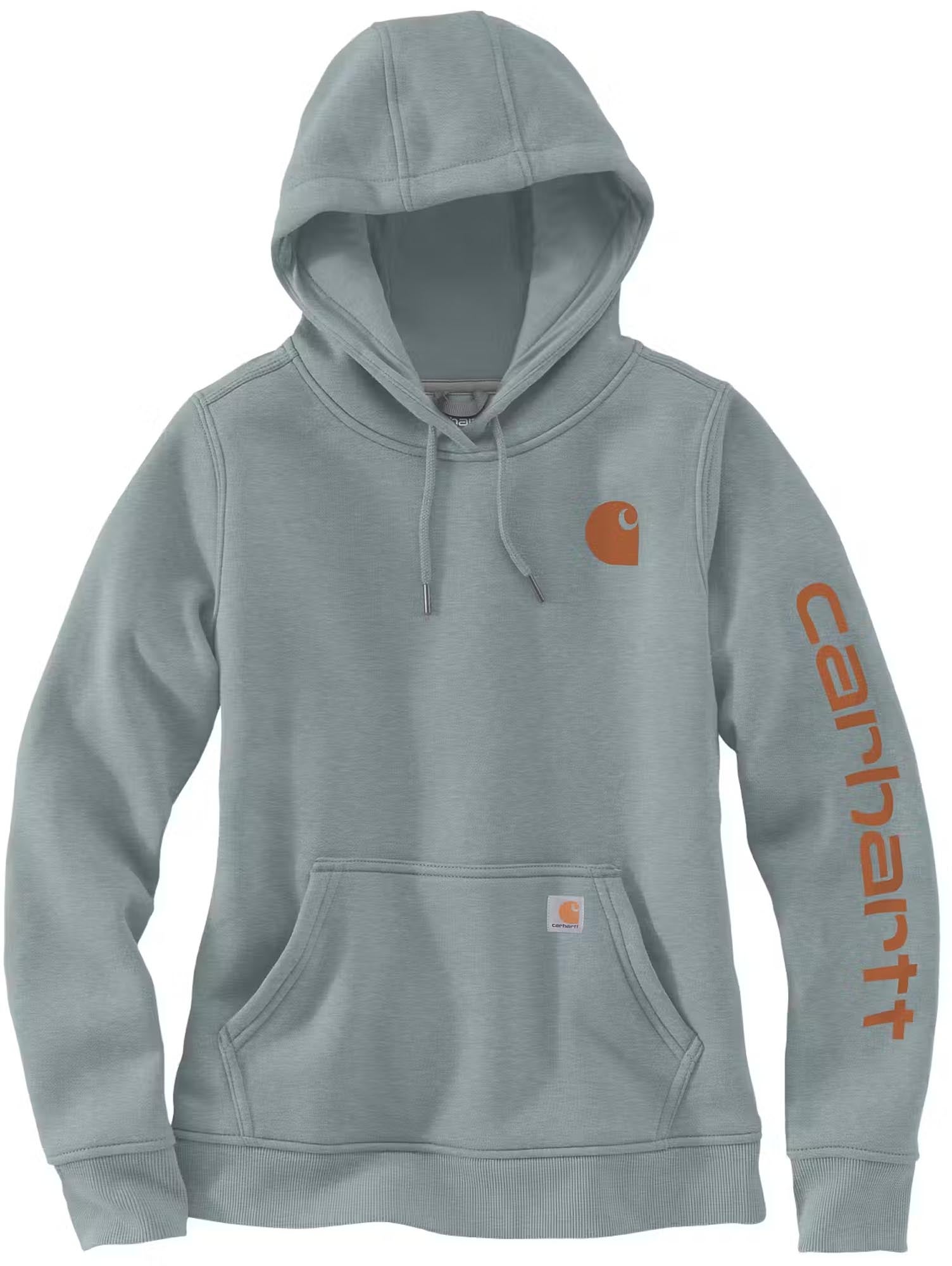 Carhartt Clarksburg Logo Hættetrøje til damer grå/orange M Figur 1