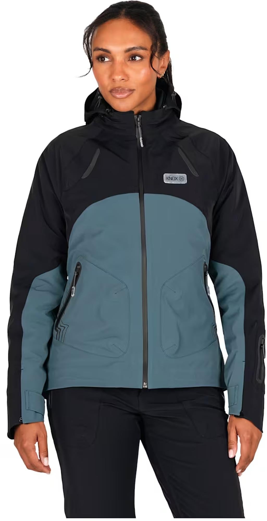 Knox Modra waterproof Ladies Motorcycle Textile Jacket petrol/black XS Figure 1