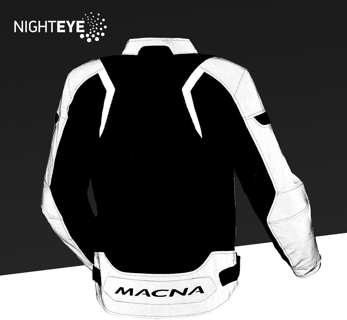 Macna Velotura NightEye Motorcycle Textile Jacket XXL Figure 4