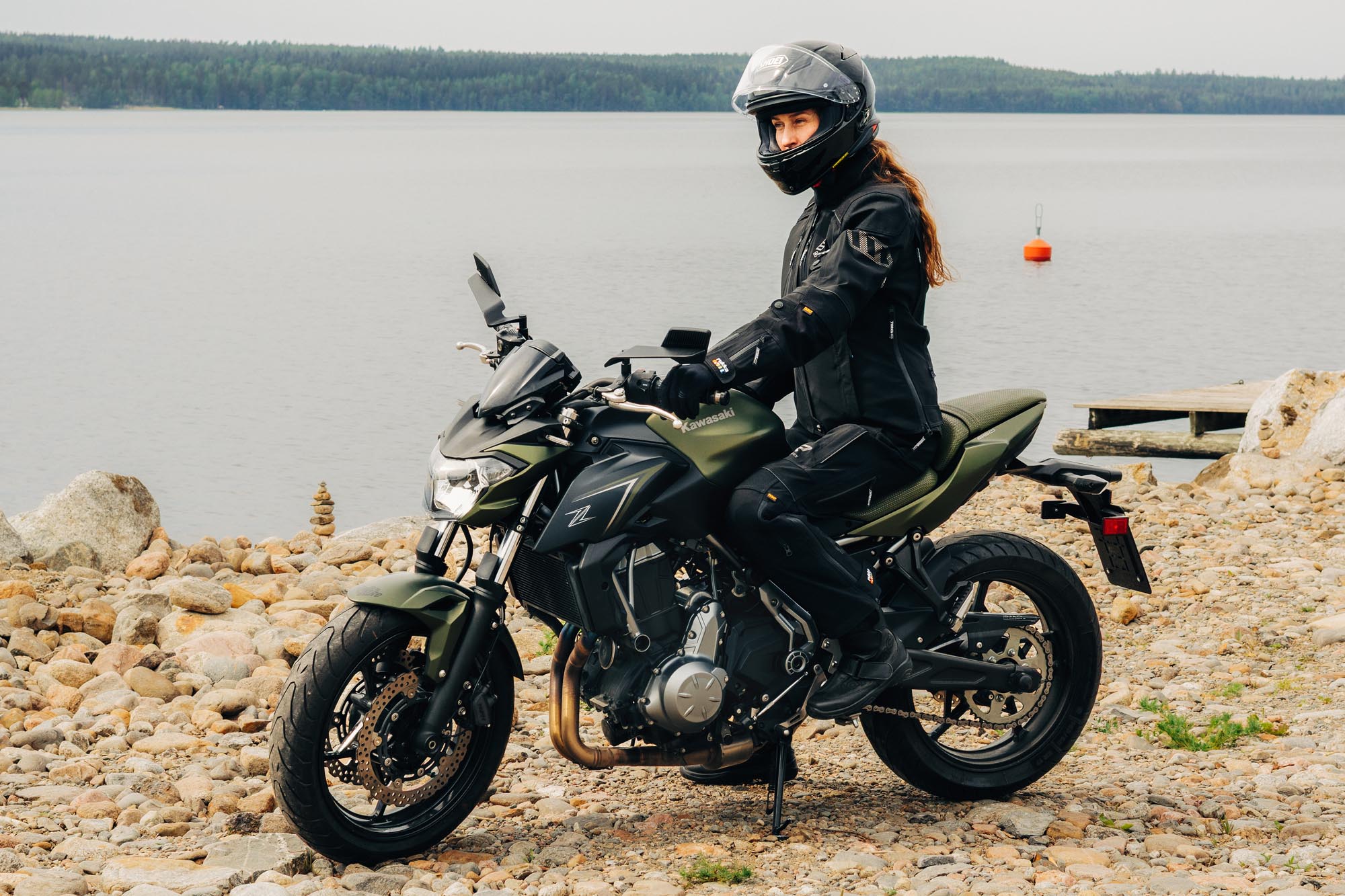 Rukka Flexorina vandtæt dame motorcykel tekstiljakke sort/grå 36 Figur 18