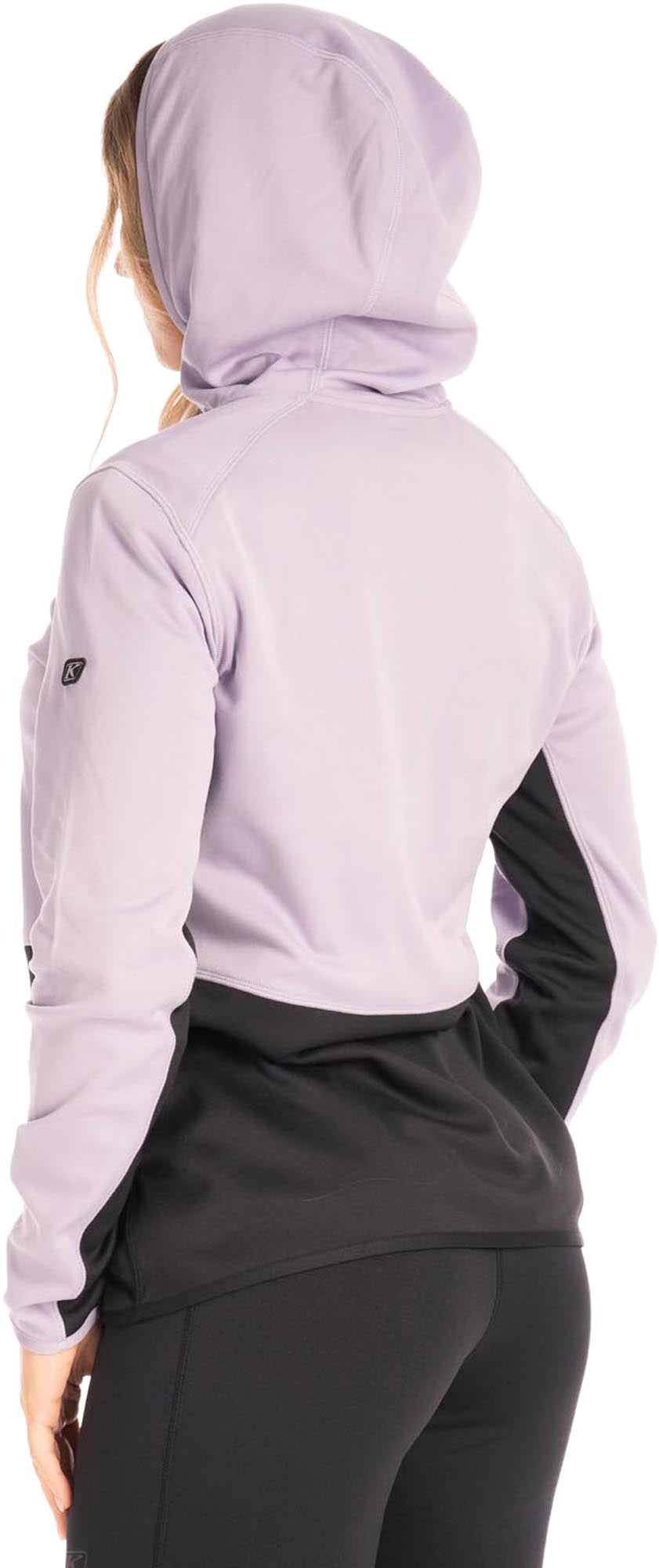 Klim Solitude レディースジップフーディー 紫 2XL 図3