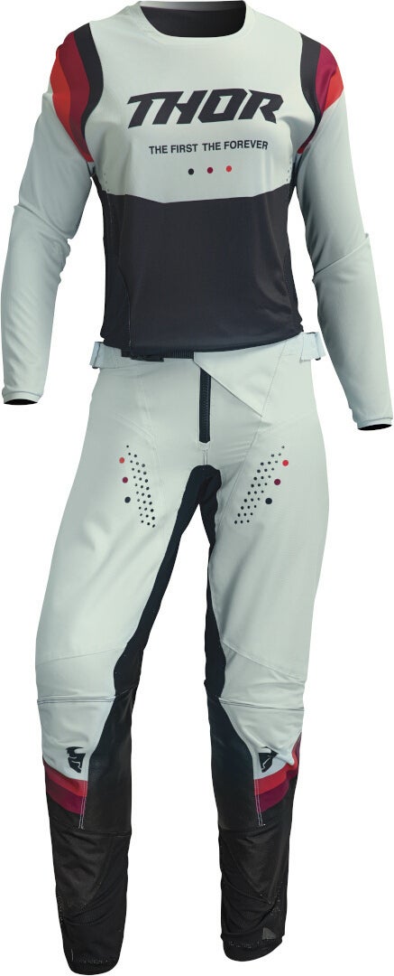 Thor Pulse Rev Motocross bukser til damer grøn/sort 7/8 Figur 4