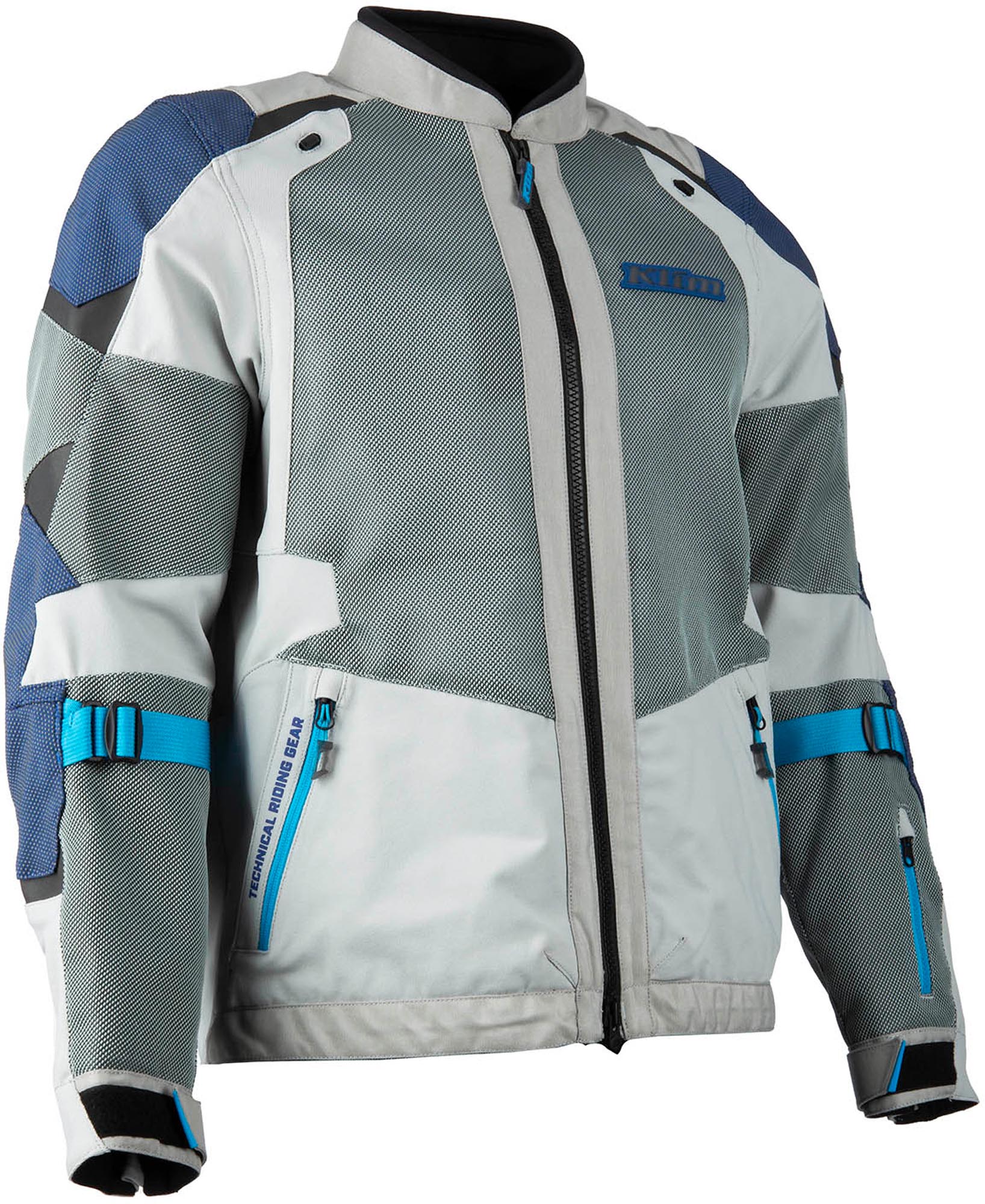 Klim Baja Mesh Motorcycle Textile Jacket grey/blue 3XL Figure 5