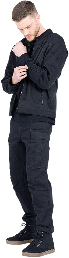 John Doe Aero Mesh Black perforated Motorcycle Textile Jacket M Figure 8