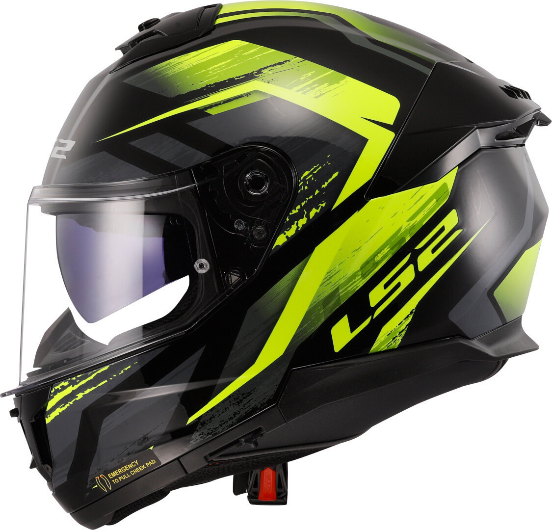 LS2 FF808 Stream II Fury Kask /neonowo-żółty S (55/56) Rysunek 2