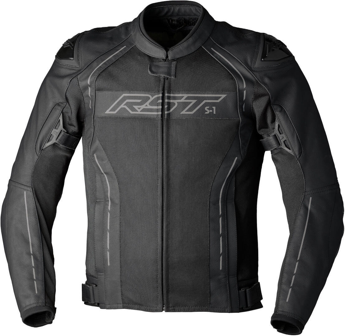 RST S-1 Mesh Motorcycle Leather Jacket black 3XL Figure 1
