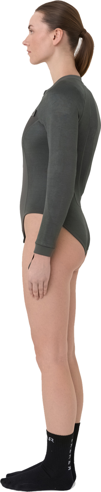 Pando Moto Bia Mesh Ladies Long Sleeve Protector Shirt olive S Figure 7