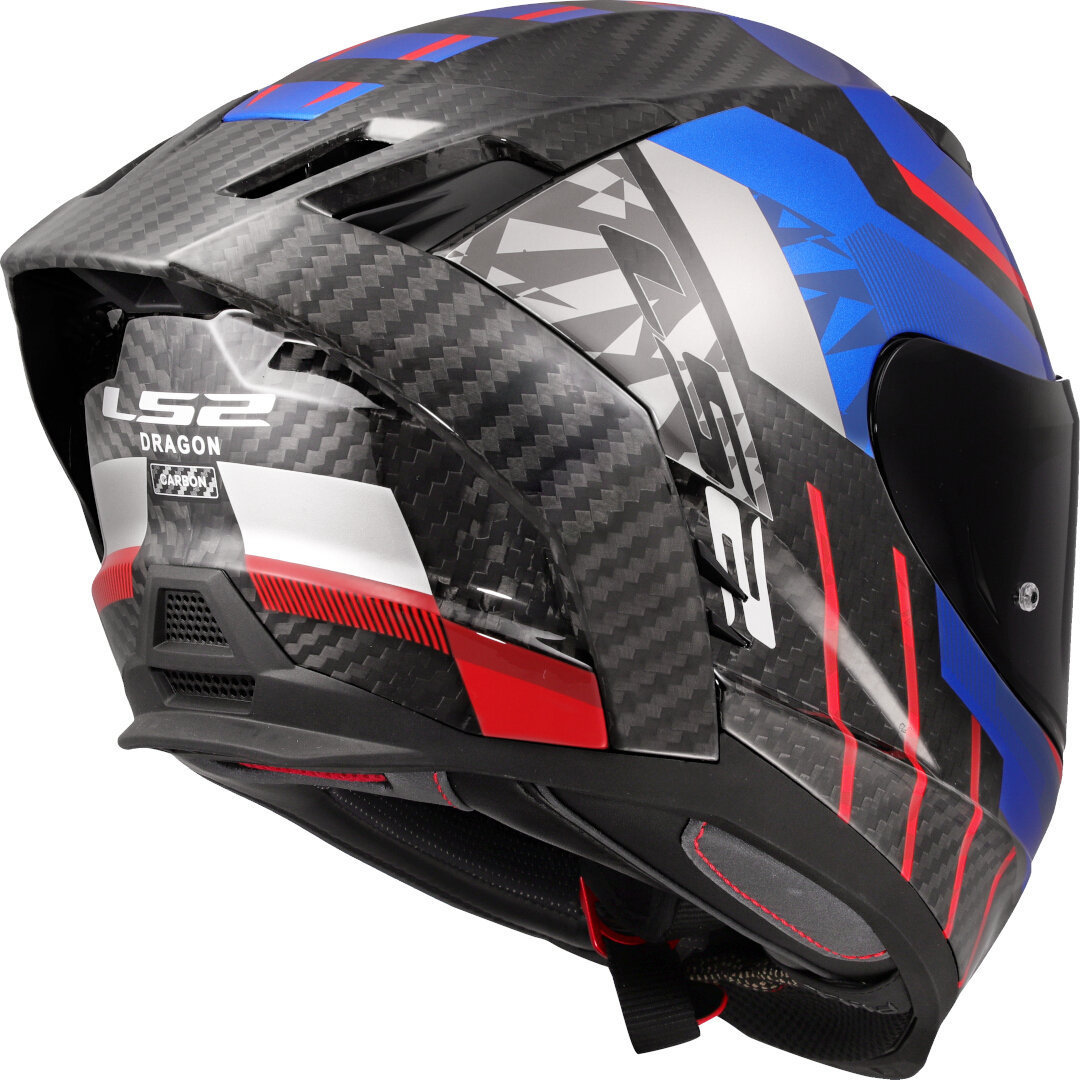 LS2 FF807 Dragon Trax Carbon Helm carbon/blau/rot S (55/56) Abbildung 5
