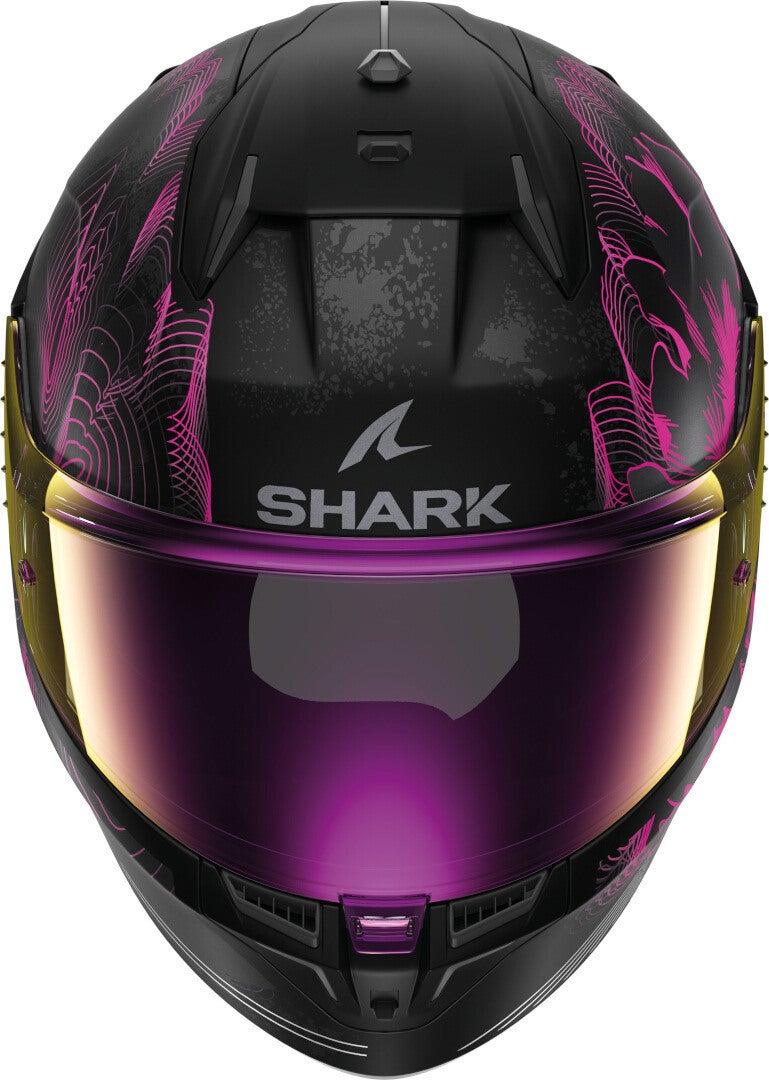 Shark D-Skwal 3 Mayfer Casco nero opaco/viola S (55/56) Figura 2