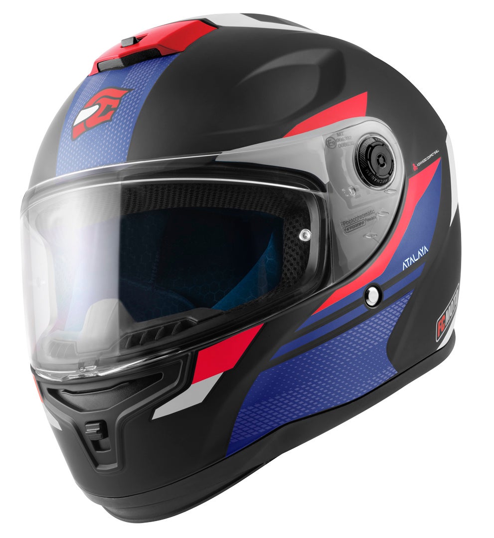 FC-Moto FF114B Zeron Helm schwarz matt/rot/blau/weiß M Abbildung 2