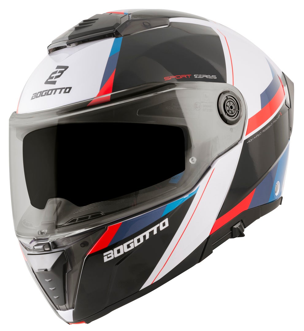 Bogotto FF404 Ezion Casque modulable noir mat/blanc/rouge/bleu XL Figure 3