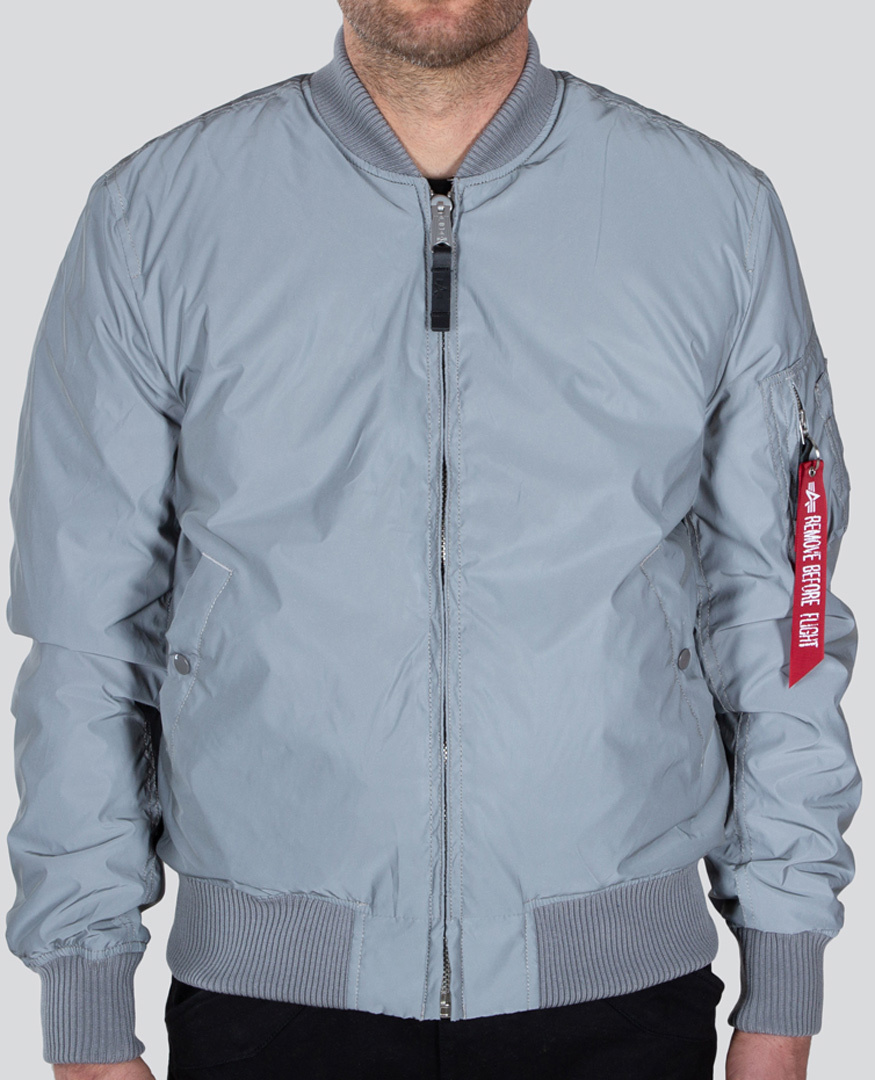 Alpha Industries MA-1 VF 59 Reflective Giacca Argento XL Figura 1