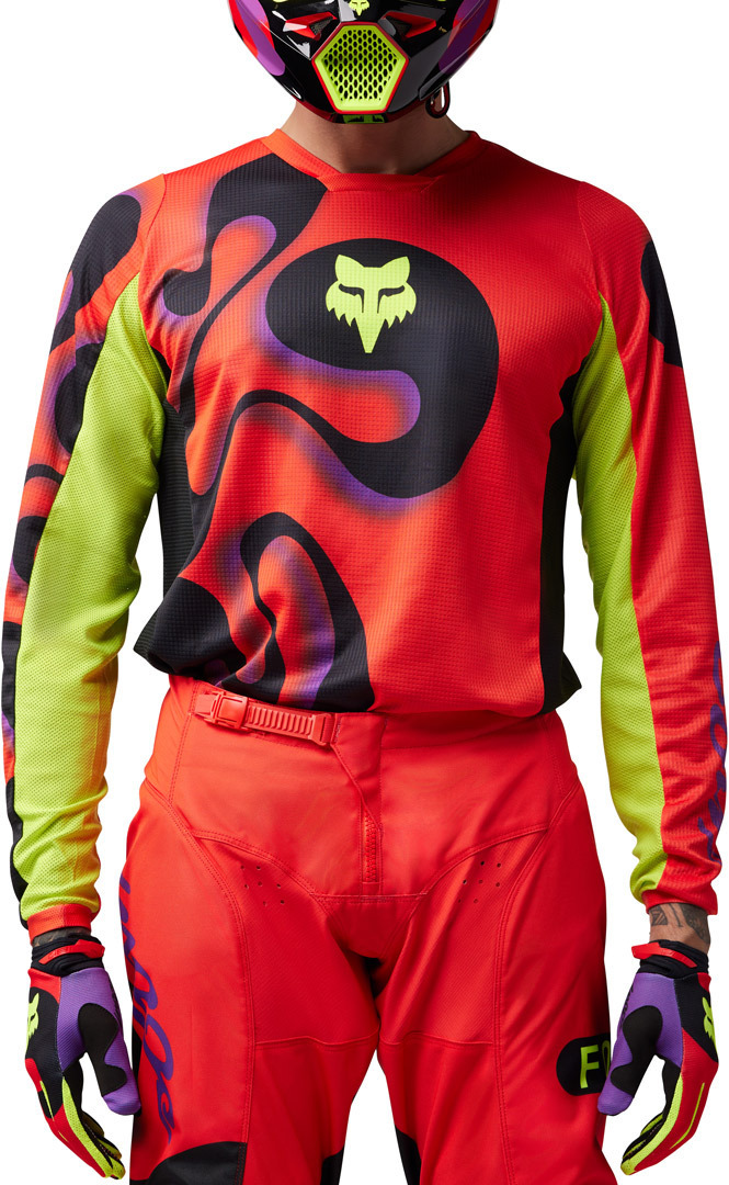 FOX 180 Emotion Motocross Jersey rot S Abbildung 3