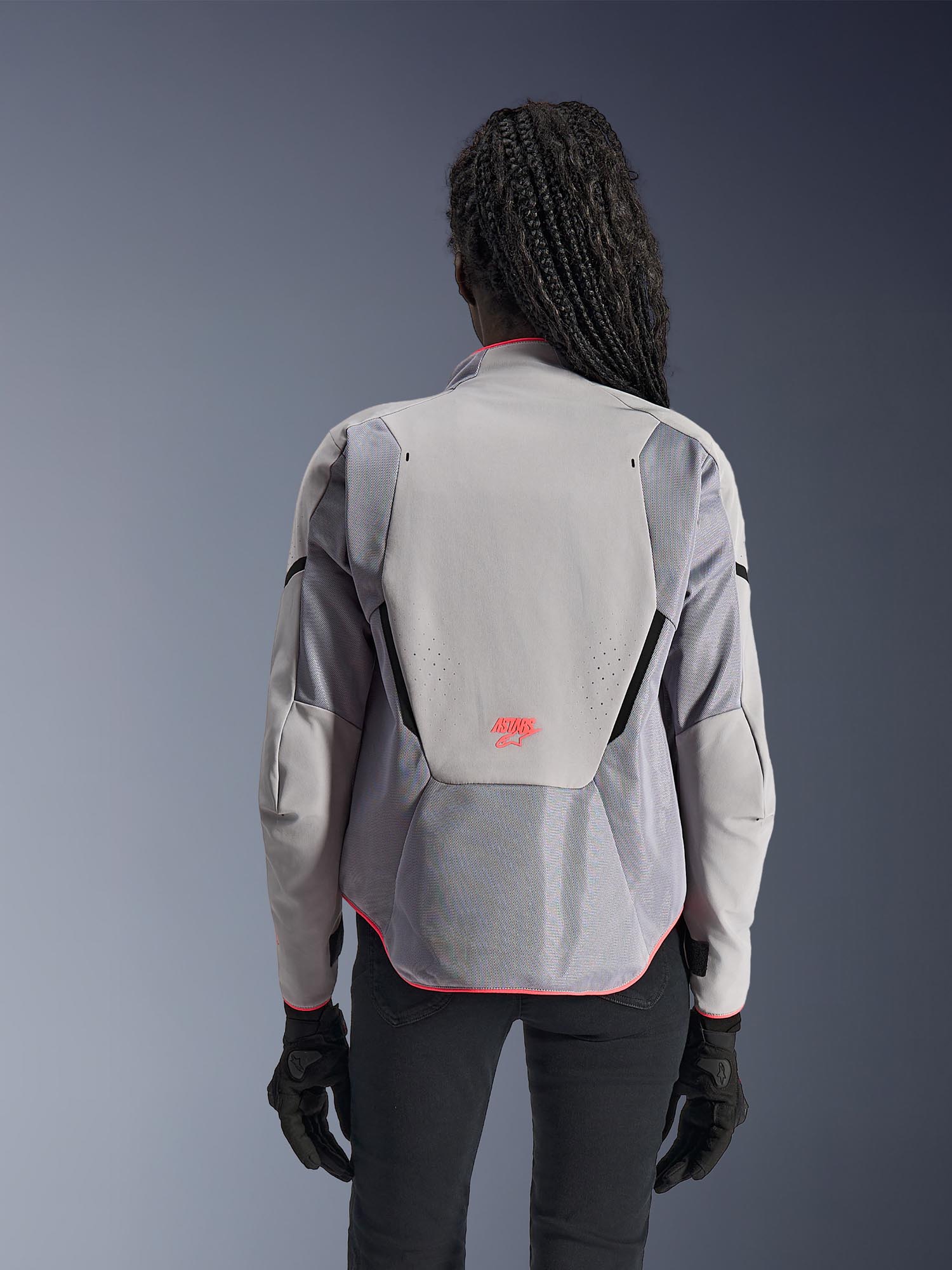 Alpinestars Stella Aeroshell Airflow Damen Motorrad Textiljacke grau/anthrazit 2XL Abbildung 5