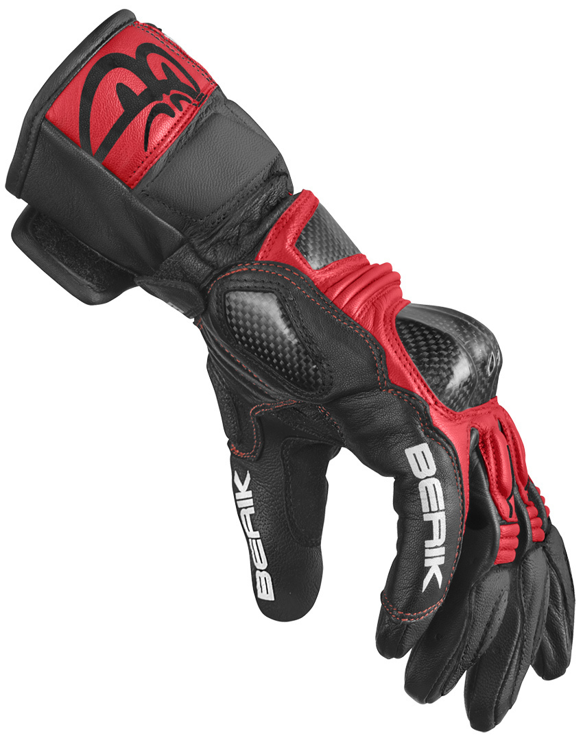 Berik Namib Pro Mănuși de motocicletă Negru/Roșu 3XL Figura 2
