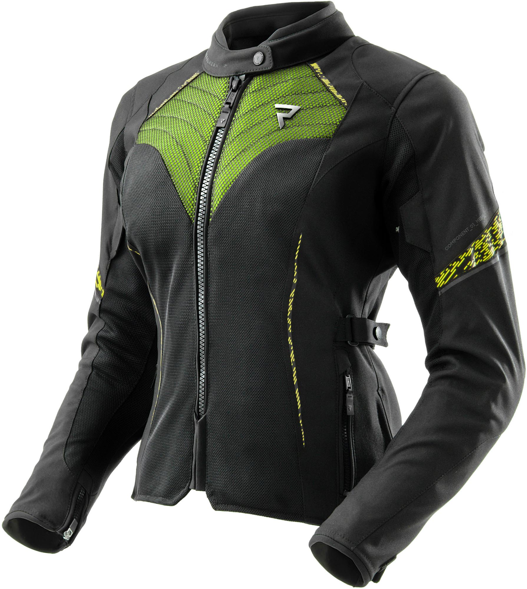 Rebelhorn Jax waterproof Ladies Motorcycle Textile Jacket black/yellow M Figure 1