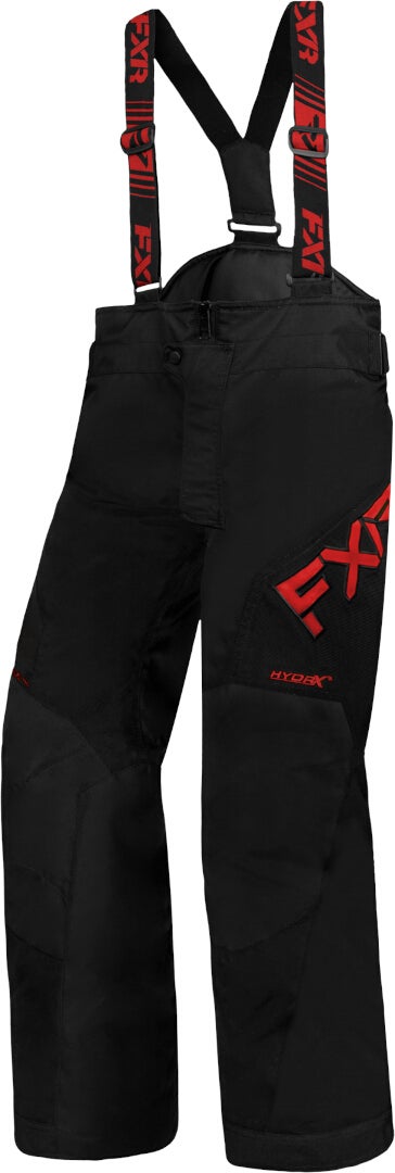 FXR Clutch 2023 Mládež Snowmobile Bib Kalhoty Černá/červená 14 Obrázek 1