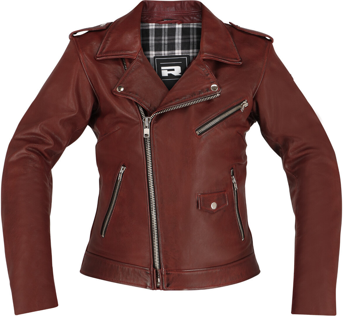Richa Brighton Damen Motorrad Lederjacke burgunderrot 40 Abbildung 2