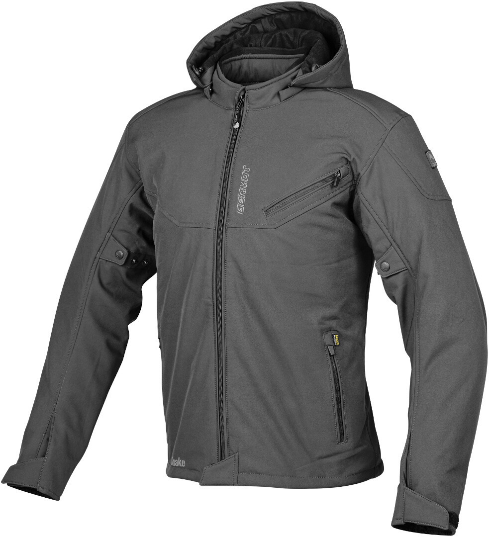 Germot Snake waterproof Motorcycle Softshell Jacket grey XL Figure 1